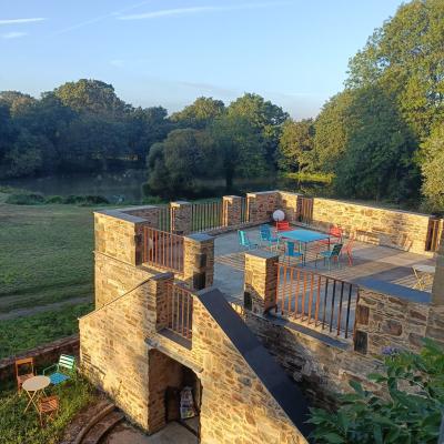 La terrasse de l'aile Ouest